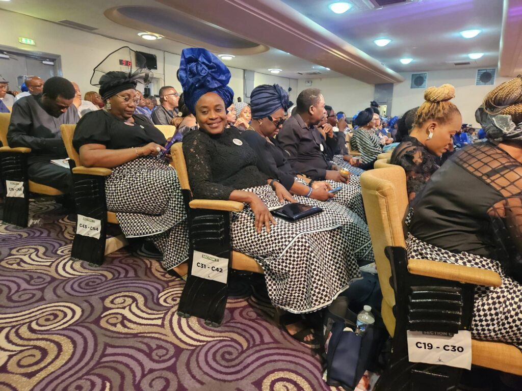 Itsekiri dressed in blue for Mrs Roli Inoniyegha Funeral